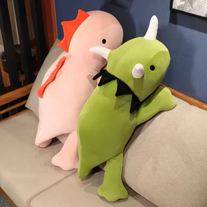 Giocattolo di dinosauro unicorno Super morbido personalizzato carino con cuscino per la buonanotte bambola giocattolo animale per alleviare l'ansia - Product Image 2