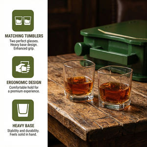 Juego <span class=keywords><strong>de</strong></span> Regalo <span class=keywords><strong>de</strong></span> Decantador <span class=keywords><strong>de</strong></span> Whisky <span class=keywords><strong>de</strong></span> Cristal con Logotipo Personalizado Único, con Vasos <span class=keywords><strong>de</strong></span> Whisky en un Gabinete <span class=keywords><strong>de</strong></span> <span class=keywords><strong>Madera</strong></span> Portátil - Product Image 3