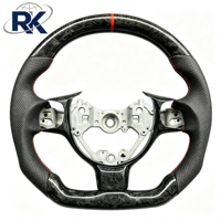 Volant de luxe 4 branches 40 mm en fibre de carbone forgée et cuir, avec affichage LED, pour GR86 Subaru BRZ 2022-2026, cousu main, vente en gros à bas prix