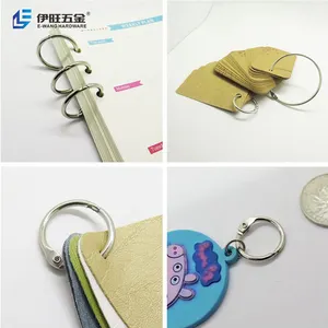 YIWANG gümüş nikel kaplama kitap halkaları Metal gevşek yaprak Binder yüzükler için dizüstü