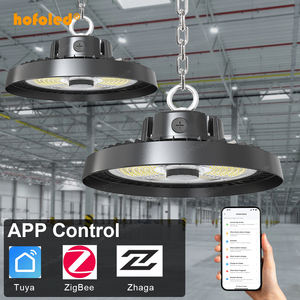 Hofoled ticari Bay aydınlatma 200W TUYA WIFI <span class=keywords><strong>Zigbee</strong></span> kapalı asılı kullanarak 200-480V 50-60Hz LED fikstür Ufo Highbay ışıkları - Product Image 1