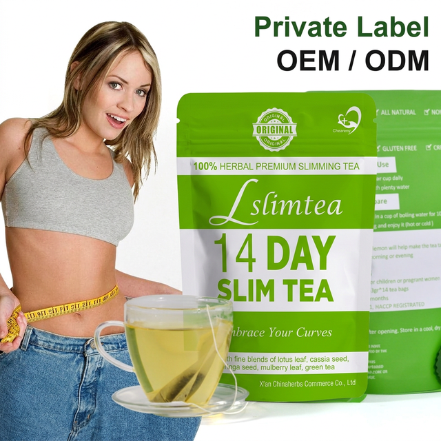 Chinaherbs Custom Manufacturer Private Label Fit Tea 14 Day Detox Tea Herbal Slimming Tea for Weight Loss Fat Burner Thé Minceur