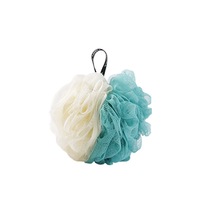 Fleur de bain bloquée par la couleur fleur de douche en maille douce naturelle 2 tons couleurs luffa éponge bain et corps fonctionne en gros