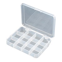 Boîte de rangement pour matériel de pêche en plastique transparent, 4/12 compartiments, interconnectable, pour leurres et appâts, CE ISO DY-904 DY-912