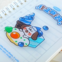 Cuaderno Espiral DEPAI A6 con Diseño de Comida, Animales y Postres, 90 Hojas, 80GSM, Agenda Escolar para Estudiantes, Material Escolar Infantil