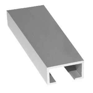 Bande de couverture satinée 'FLAT' H. Plaque décorative de 15x8mm de longueur 2.50 m - Product Image 1