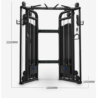 Machine de musculation multifonctionnelle à double câble pour entraînement de force, avec blocs de poids, prix usine EXW