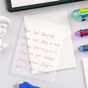 Notes autocollantes transparentes, 50 pages, blocs-notes adhésifs imperméables pour étudiants, usage au bureau - Product Image 1