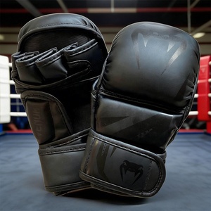Gants <span class=keywords><strong>de</strong></span> <span class=keywords><strong>boxe</strong></span> en polyuréthane demi-doigts style pain pour hommes, femmes, adultes et enfants ; Gants <span class=keywords><strong>de</strong></span> combat pour le kickboxing et le Sanda - Product Image 1