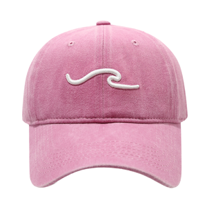 หมวกเบสบอลเดนิมวินเทจแบบดั้งเดิม ลุคยับๆ สไตล์ Dad Hat พร้อมปักโลโก้แบบกำหนดเองบนหมวก Trucker สีเทา - Product Image 1