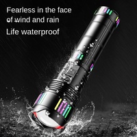 Lampe torche LED laser blanche super lumineuse 30W haute puissance 8000mAh rechargeable tactique avec batterie externe pour le camping en plein air