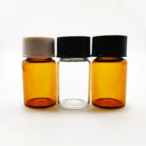 10ml Free shipping 2ml 3ml 5ml 10ml Thread Screw Amber Clear Sample Glass Vials