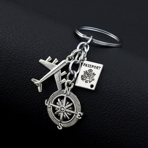 1 ud. Llavero de avión con colgante 'Donde quiera que vayas', Joyería artesanal de amistad, Regalo DIY para viajeros - Product Image 3