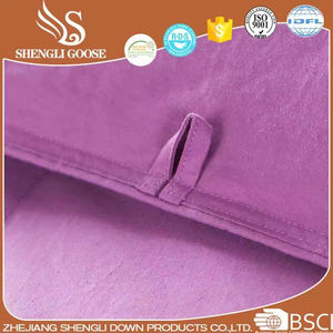 مبيع بالجملة قطن قماش صامد للسرير بحجم ملكيّ ريش بطة أوزة بيضاء لحاف مبطن للأسفل - Product Image 2