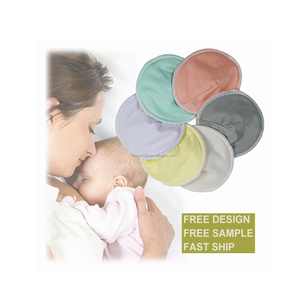 Protège-mamelons personnalisables pour femmes, réutilisables, lavables, en tissu de bambou, imperméables, apaisants, respirants, serviettes hygiéniques - Product Image 1