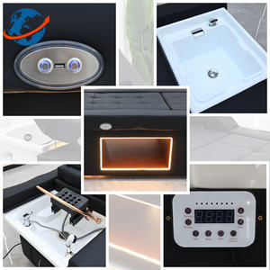 Multifunktion ales Thai <span class=keywords><strong>Massage</strong></span> bett Salon Elektrische Rückenlehne Lift Pediküre Haar wasch stuhl Kopf Spa Shampoo Bett - Product Image 4