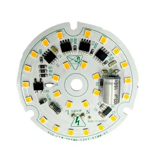 ETL modul LED standar tanpa kedip 15W 120V AC bulat Triac dapat diredupkan modul DOB putih papan LED PCB untuk lampu sorot