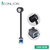 Lampe LED à col de cygne magnétique étanche IP65 ONN-M3M, 24V DC, pour atelier et machines-outils