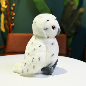Venta al por mayor simulación búho juguetes de <span class=keywords><strong>peluche</strong></span> animales de <span class=keywords><strong>peluche</strong></span> <span class=keywords><strong>blanco</strong></span> personalizado ojos brillantes decoración del hogar - Product Image 2