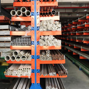 Scaffalature Industriali a Tubo Singolo/Doppio Lato, Scaffale in Acciaio per Magazzino, Ripiano Regolabile in Metallo per Stoccaggio Pesante, Scaffalatura a Sbalzo - Product Image 6