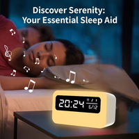Topverkoper Fabriek Direct 3 In 1 Led Digitaal Display Draadloze Oplader Bluetooth Speaker Nachtlampje Bureaulamp Wekker