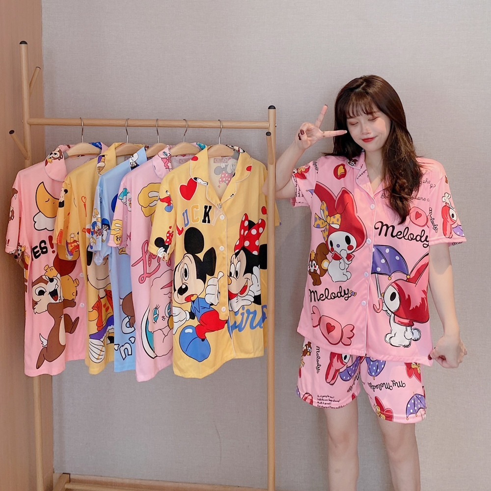 Pyjama Short Femme - Bas De Pyjama Doux Imprimé Hello Kitty - Taille élastique M à XXL - Confort Maison