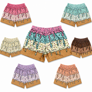 Shorts de sport d'été pour hommes 100% polyester Double couche Impression par sublimation personnalisée Maille de basketball pour les joueurs de basketball - Product Image 1