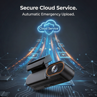 Caméra embarquée tout-en-un 4G LTE 2 canaux 2K+1080P double objectif avec GPS, visualisation en direct à distance, stockage cloud et surveillance de stationnement pour voiture