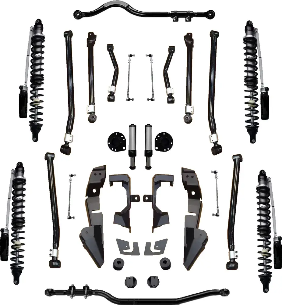 4 Inch Ophangingsliftset Schokdemper Track Bar Slingeren Schakel Lange Bedieningsarmen Voor 2007-2018 Jeep Wrangler Jk