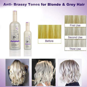 Private Label Professional Salon Anti-Yellow Brassy Treatment Purple Ginger Gel <strong>Shampoo</strong> and Conditioner <strong>for</strong> <strong>Blonde</strong> <strong>Hair</strong> - Product Image 3