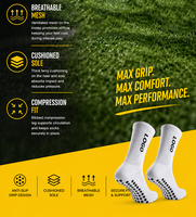 Chaussettes de football antidérapantes respirantes de haute qualité à design personnalisé, faible MOQ