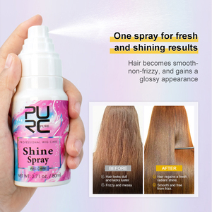 Produits d'entretien des perruques Spray brillant pour perruques et extensions Cheveux humains synthétiques Perruque Cheveux Silkening Mist Hair Spray démêlant - Product Image 1