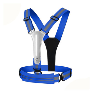 SORADD Gilet de sécurité réfléchissant à LED, haute visibilité, course de nuit, cyclisme, coupe ajustée, harnais léger réglable, 3 modes d'éclairage - Product Image 4