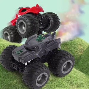 Chó sói và tê giác xe tải Quái Vật chế độ kép 2.4G Điều khiển vô tuyến với một cú nhấp chuột phun ra khỏi đường RC xe đồ chơi với ABS cơ thể cho trẻ em - Product Image 2