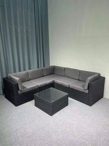 ชุดโซฟาหวายกลางแจ้ง,ชุดโซฟาแบบแบ่งส่วนหวายหรูหราเฟอร์นิเจอร์สวนชุดเฟอร์นิเจอร์กลางแจ้งยามว่าง - Product Image 5