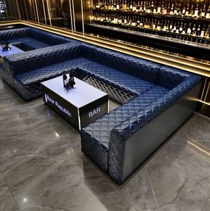 आधुनिक घटना बूथ सीटिंग सोफा वाइप क्लब बूथ आकार l आकार रात क्लब बार सोफा फर्नीचर - Product Image 1