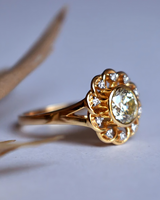 Bague de fiançailles de luxe en or massif 14 carats plaqué or 18 carats avec halo en forme de fleur, diamant de laboratoire taille brillant de 1,25 carat certifié IGI