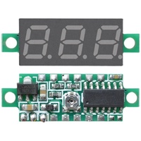 0.28 Inci DC 0-100 Volt Voltmeter Dioda Pemancar Cahaya Digital Voltmeter Penguji Tegangan Detektor untuk Catu Daya Mobil Sepeda Motor