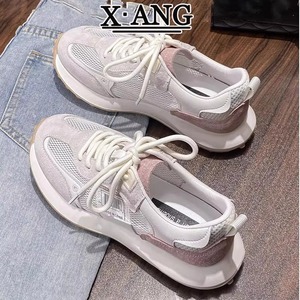 <span class=keywords><strong>Scarpe</strong></span> <span class=keywords><strong>Sportive</strong></span> da <span class=keywords><strong>Donna</strong></span> Versatili in Pelle e Mesh Traspirante, Nuovi Sandali Estivi Traforati Stile Dad per Camminare - Product Image 4
