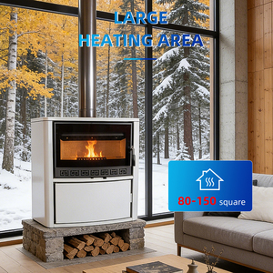 Estufa <span class=keywords><strong>de</strong></span> Leña Moderna Independiente para Interiores, Fabricada por JingXin, <span class=keywords><strong>de</strong></span> Hierro Fundido, para Pellets - Product Image 2