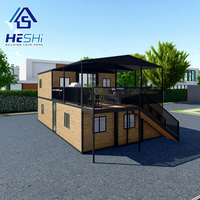 Préfabriqué pas cher 20 pieds 30 pieds 40 pieds Conteneur extensible Maison 5 chambres Prix préfabriqué Maison pliable Grand-mère Plat