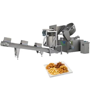 Automatic Cheetos Corn Curl Kurkure Fried Process Line Frying Corn Snacks Food Batch Basket Frying Machine