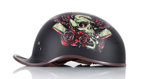 Casque de moto pour homme, personnalité, batterie de moto, voiture, casque demi-tête rétro, casque universel