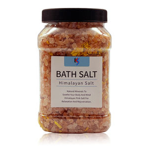 Özel etiket doğal islatın kristal himalaya tuz banyo derin temizlik vücut banyo tuzları ile kurutulmuş çiçekler kavanoz banyo tuzu - Product Image 2