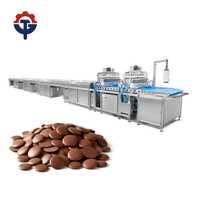 Ligne de production de chocolat entièrement automatique industrielle, machine de confection, de tempérage et de moulage