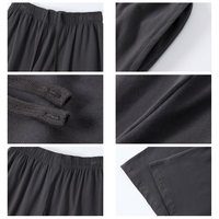 Pantalon de survêtement large unisexe pour hommes et femmes, en coton extensible, uni, confortable, coupe ample et décontractée
