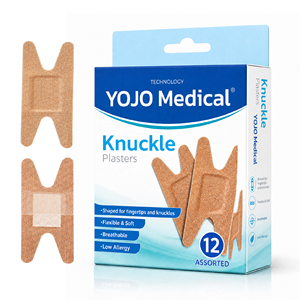 YOJO Medical Grade H Knuckle Shape Elastic <strong>Fabric</strong> Flexible Wound <strong>Plaster</strong> for Finger Joint Cuts OEM Custom Logo - Product Image 1