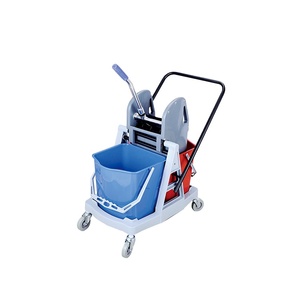 Chariot de nettoyage multifonctionnel d'hôtel de chariot en matière plastique solide de haute qualité - Product Image 3