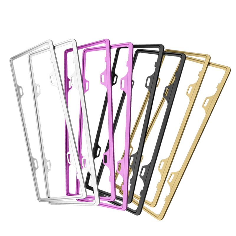 Высококачественная рама номерного знака, цинковый сплав общего назначения/Новая энергия, металлический номерной знак, рама, универсальная Лицензионная рама