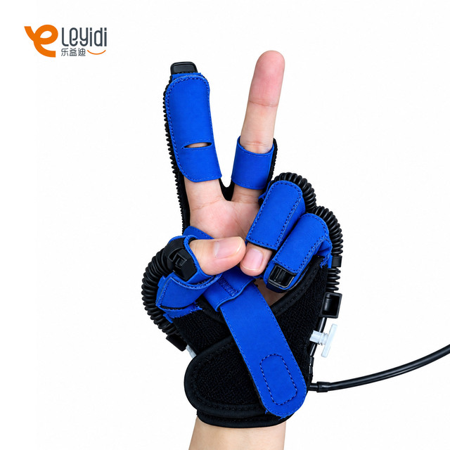 Rehabilitation Robotic Gloves for Hand Therapy-Pneumatic Finger Training Daily Training Stroke Paralysis Hemiplegia Glove